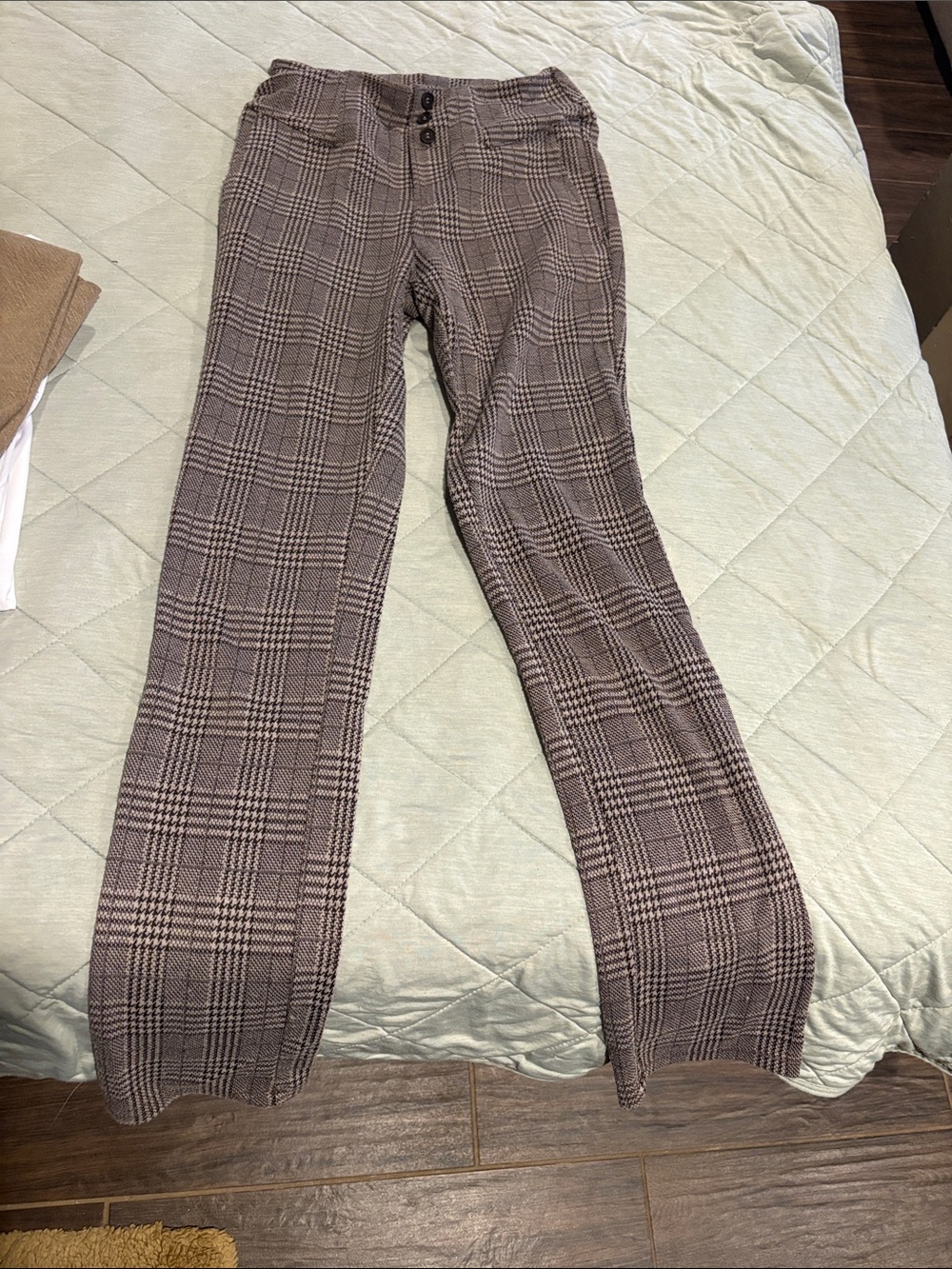 HALARA Brown Plaid Men’s Dress Pants